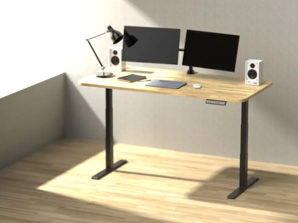 Uplift height adjustable desk with dual motor and 3 stage legs, Standing Desk, sit-stand desk uploaded by Yuv Raj Poosarla on 2/5/2023