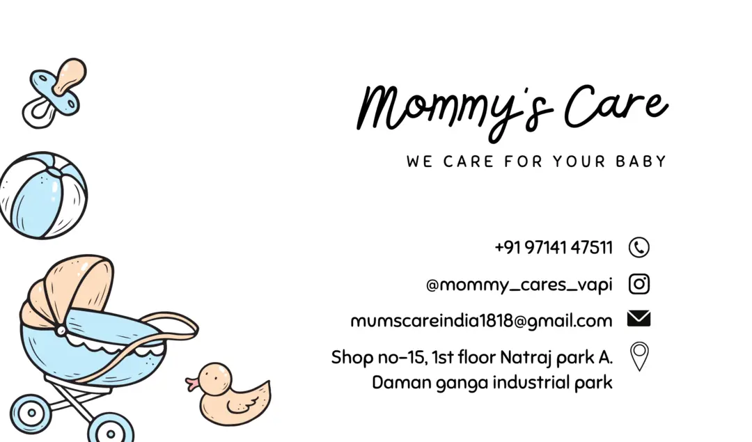 Visiting card store images of Mommys care