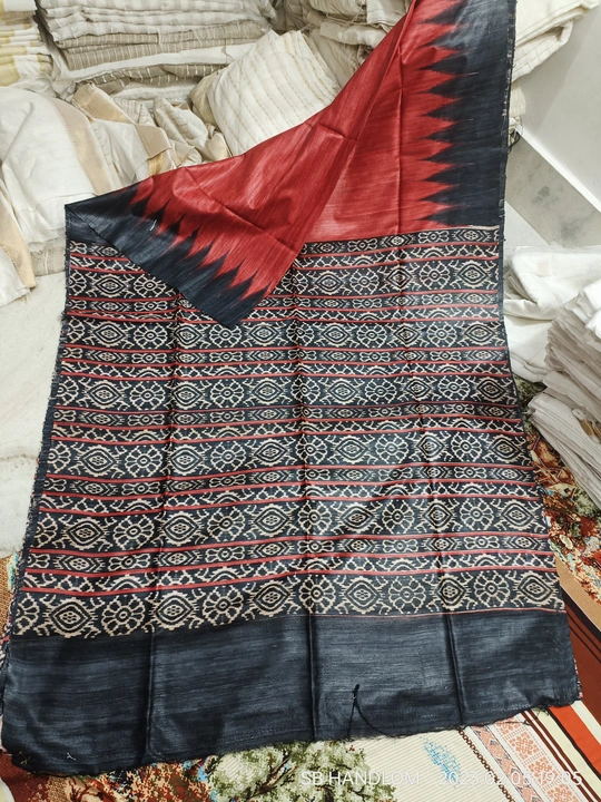 Printed Tassur gichha silk saree  uploaded by S B HANDLOOM
 on 2/5/2023