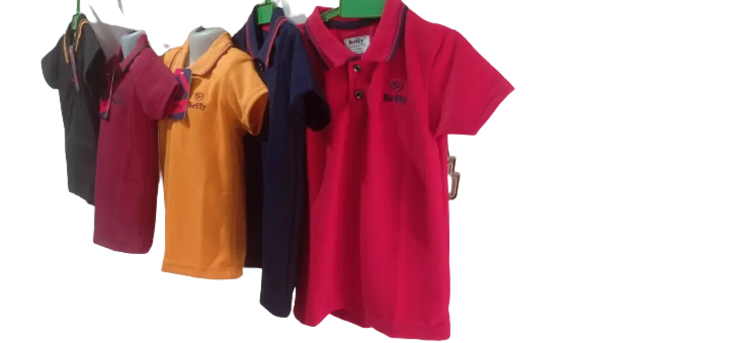 Boys Tshirts sizes:1,2,3,4,5,6 1size :1set of 5 Colours uploaded by Cloth Bazar on 2/5/2023
