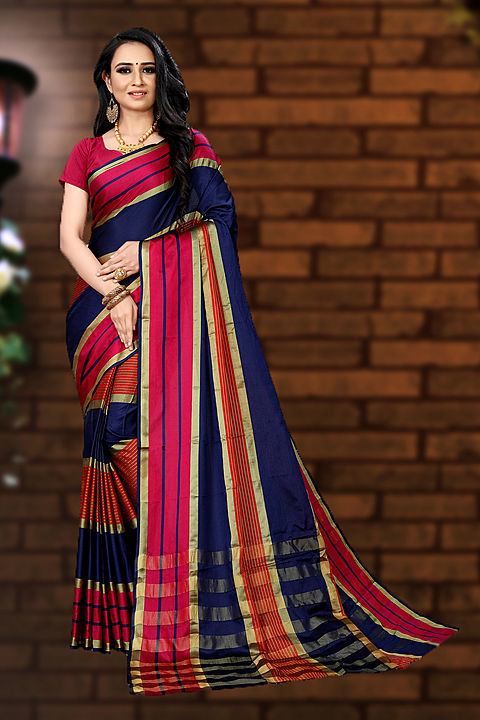 Post image Hey,check this stunning colorful aura silk saree