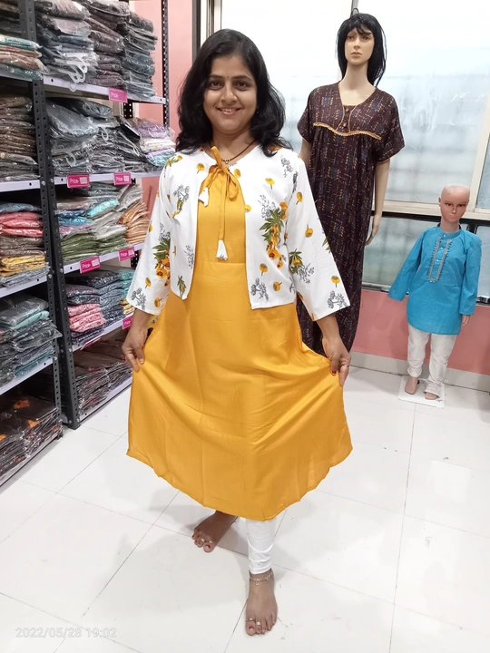 Product image of D137- Kurti with Jacket, price: Rs. 249, ID: d137-kurti-with-jacket-40f29363
