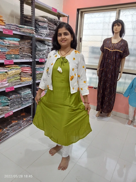 Product image of D137- Rayon kurti with jacket, price: Rs. 249, ID: d137-rayon-kurti-with-jacket-d2a7cdb8