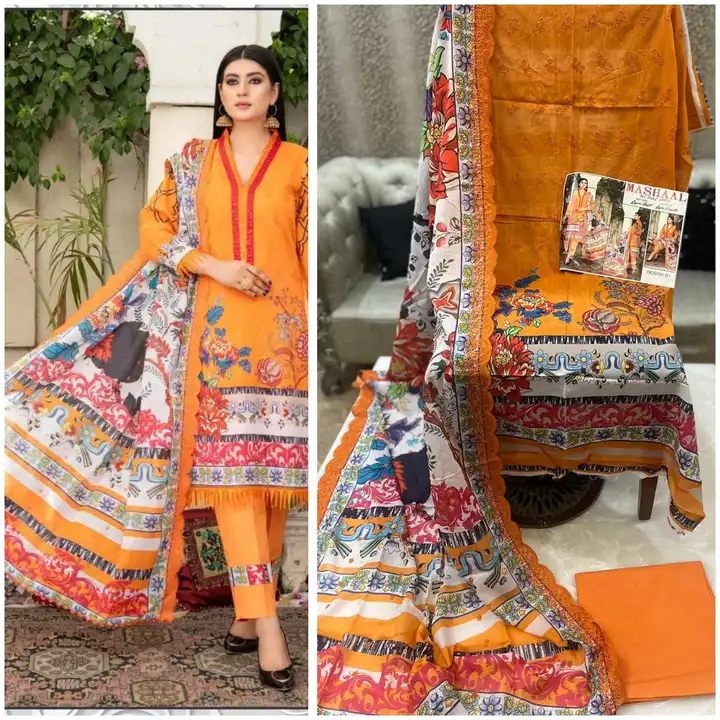 Original pakistani Mashaal suits uploaded by Shri Hari prints on 2/6/2023