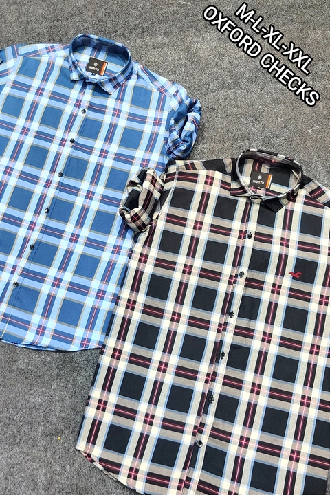 PREMIUM OXFORD COTTON CHECK SHIRTS FOR WHOLESALE uploaded by Siddhi Garments on 5/30/2024