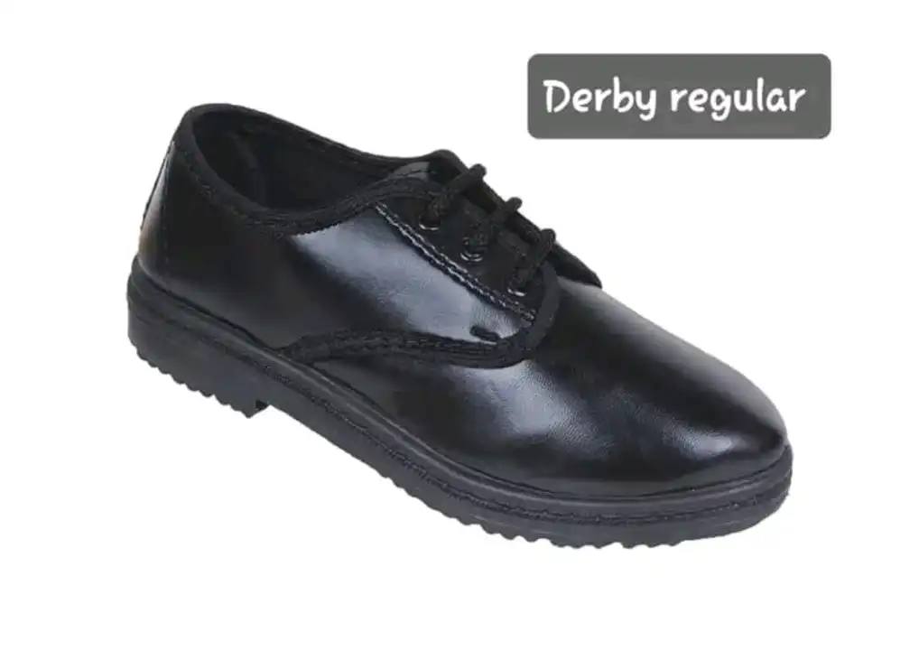 Derby School Shoes in Black & White uploaded by Pragya Footwears on 2/6/2023