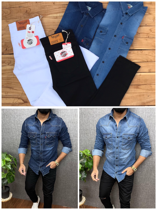 Levis Shirts And Pants Combo pack  uploaded by SN creations on 2/6/2023