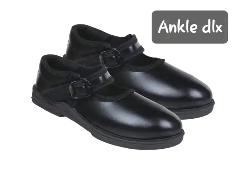 Ankel School Shoes Black & White uploaded by Pragya Footwears on 2/6/2023