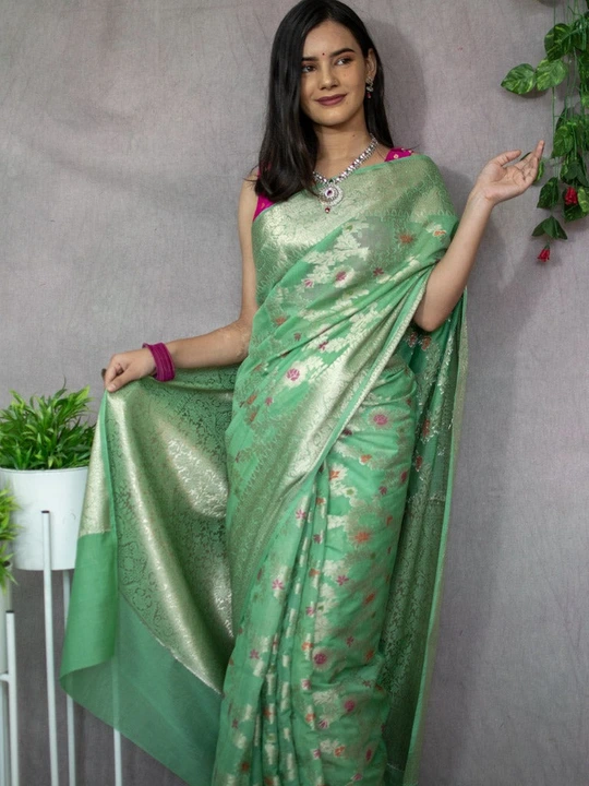 Post image Bnarsi semi Georgette silk sarees