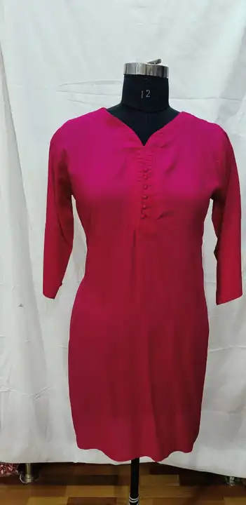 Simple kurti with embroidery work  uploaded by business on 2/6/2023
