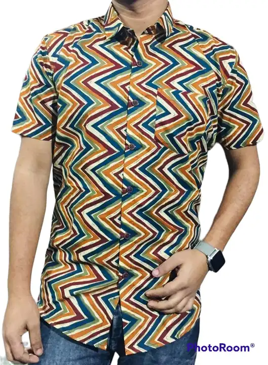 Showroom Quality Sanganeri Printed Half Sleeves Shirts  uploaded by Hindustan Trading Company on 2/6/2023