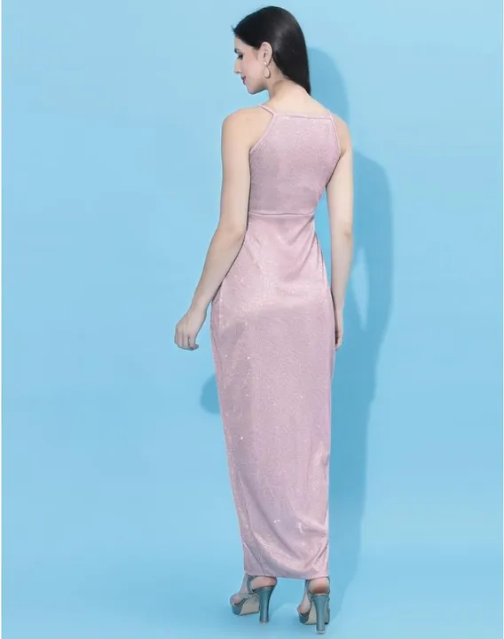 Light pink gliter partywear dress  uploaded by Pal enterprise on 2/6/2023