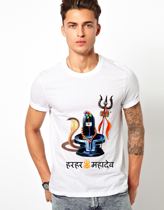 MAHADEyV Printed Tshirts For Men uploaded by Dev Printing Solution on 2/6/2023