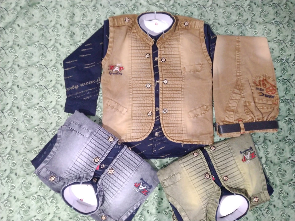 Baba suit 3 pc set for boys  uploaded by Sp Garments on 5/30/2024
