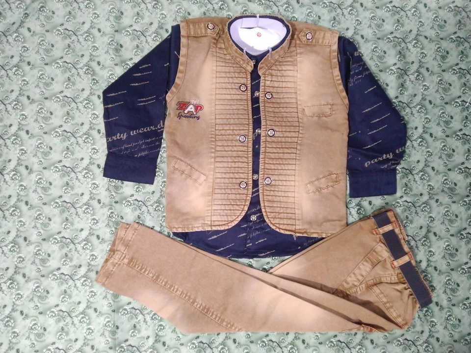 Baba suit 3 pc set for boys  uploaded by Sp Garments on 2/6/2023