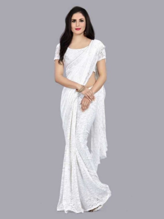 Embroidered Fashion Net Saree uploaded by SIRI SHOPPING MALL on 2/6/2023