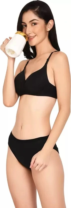 Women's Cotton Half Padded Non Wired Bra and Panty Set (Pack of 3)/Women's Gorgeous Honeymoon Heavil uploaded by Lalit Singh Fashion Hub (OPC) Pvt. Ltd. on 2/6/2023