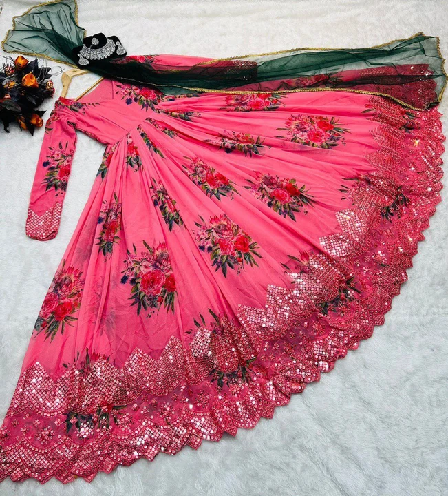 Anarkali gown uploaded by GS Traders on 2/6/2023