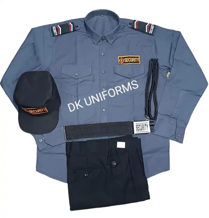Grey security guard uniform set uploaded by DK UNIFORMS on 2/6/2023