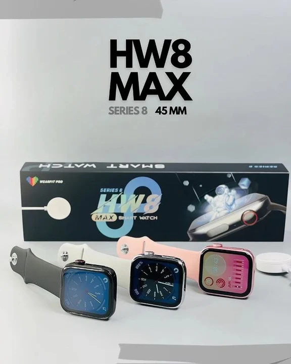 HW 8 Max, Series 8 Smart Watch ($ilver Black ) uploaded by Surya Fashion Hub on 2/6/2023