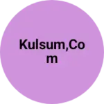 Business logo of KULSUM,COM