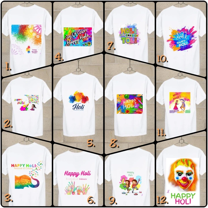 Holi T-shirt  uploaded by business on 2/6/2023