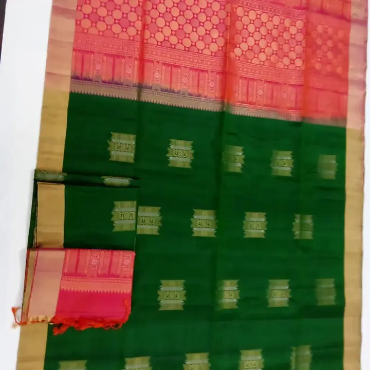 Pure silk saree  uploaded by Meena Silk House on 2/6/2023