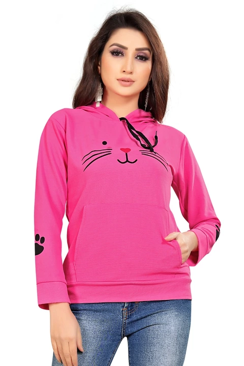 Cat Print Hoodies uploaded by Paheli Fashion on 2/7/2023