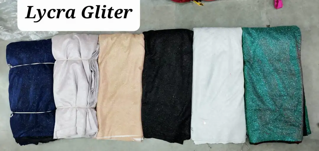 Lycra glitter bonding uploaded by Super fabrics on 2/7/2023