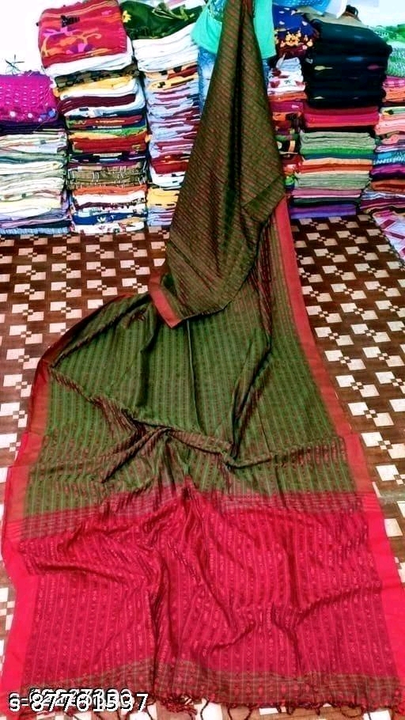 Khadi cotton saree  uploaded by Maa tara saree center on 2/7/2023