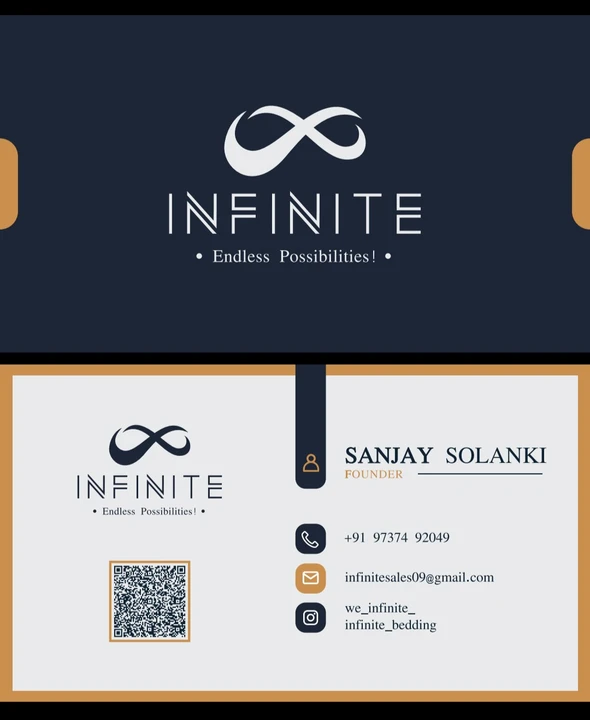 Visiting card store images of Infinite