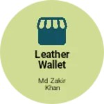 Business logo of Leather wallet purse. Leather belt