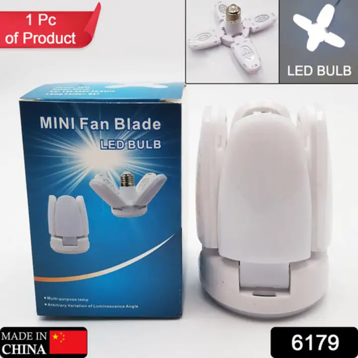 6179 Fan Blade Led Bulb 28V Foldable LED Blade Fan Bulb ( 1 pc ) uploaded by DeoDap on 2/7/2023