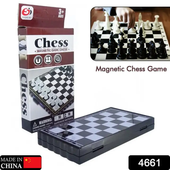 4661 Chess Board 5"x5" Magnetic Chessboard Game Set with Folding Travel Portable Case Travel Chessga uploaded by DeoDap on 2/7/2023