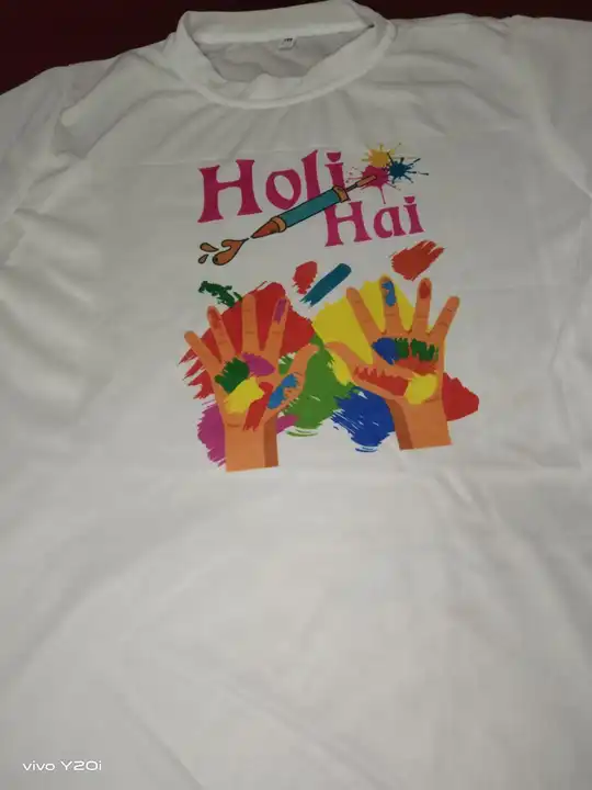 Holi tshirt  uploaded by  Aamna advertisement and marketing  on 2/7/2023