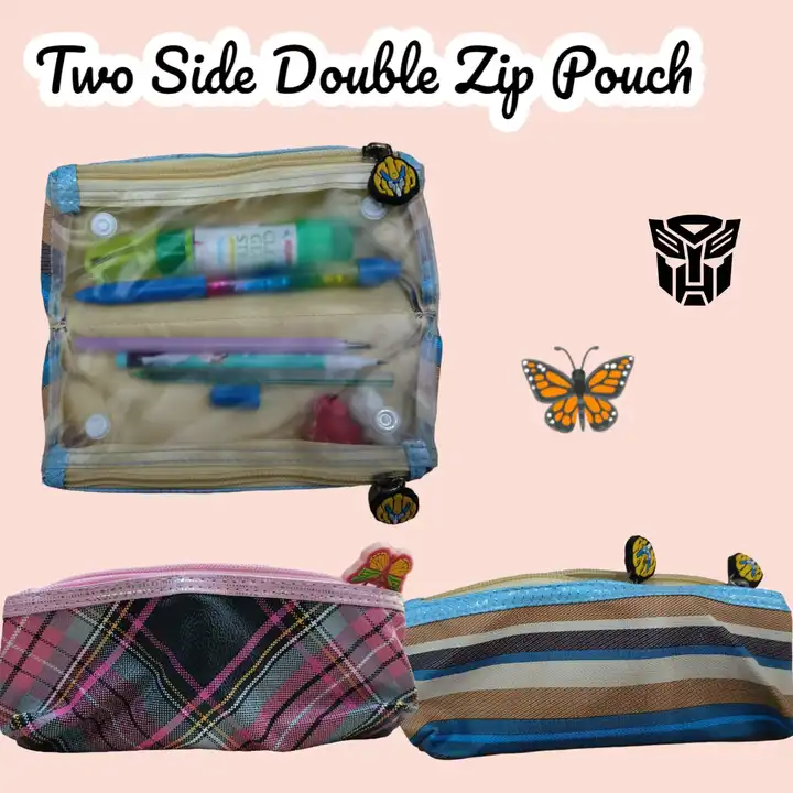 Two side double Zip Pouch 👝 uploaded by Sha kantilal jayantilal on 2/7/2023