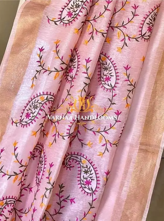 KOTA SLUB WITH EMBROIDERY DESIGN SAREE  uploaded by S.N.COLLECTIONS  on 2/7/2023
