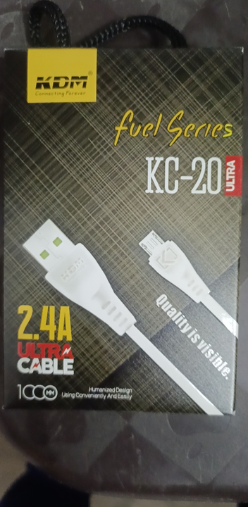 KDM data cable micro 2.4A fast  6 month warranty uploaded by Nidhi telecom on 2/7/2023