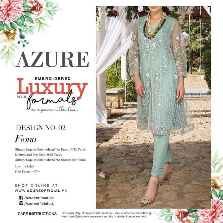 🚨🚨 *AVAILABLE AT THROW AWAY PRICE DON’T MISS IT* 🚨🚨

♨️♨️ *MOST DEMANDING* ♨️♨️

*AZURE EMBROIDE uploaded by Roza Fabrics on 2/7/2023