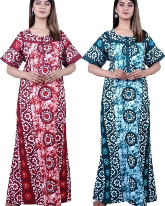 Cotton wax batik nighty uploaded by Angels city fashion fabric on 5/21/2024