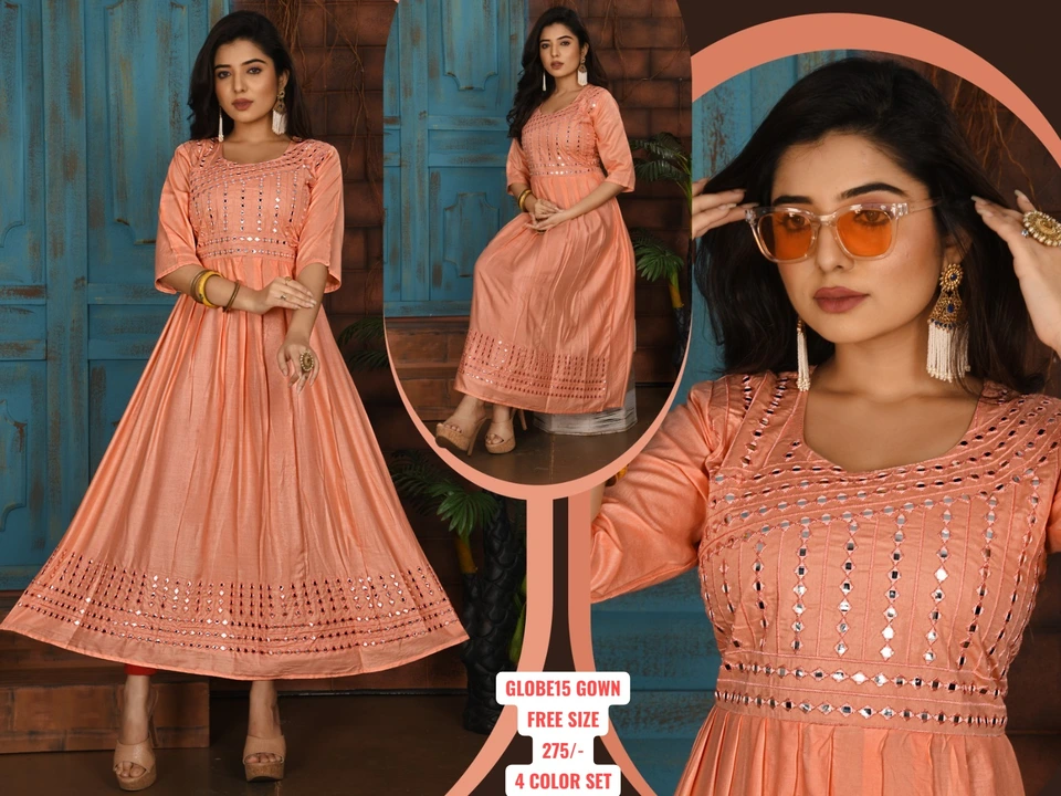GLOBE15 GOWN
FREE SIZE
275/-
4 COLOR SET uploaded by KAVYA STYLE PLUS on 2/8/2023