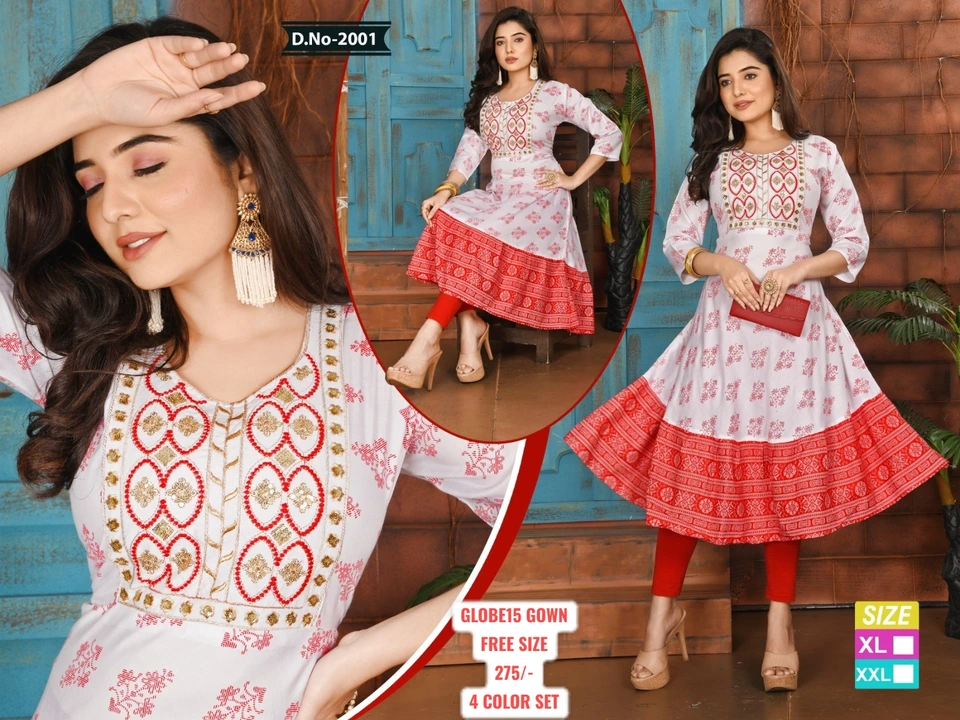 GLOBE15 GOWN
FREE SIZE
275/-
4 COLOR SET uploaded by business on 2/8/2023