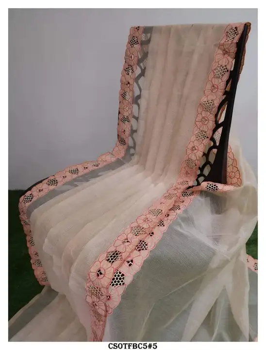Cutwork embroidery saree  uploaded by business on 2/8/2023