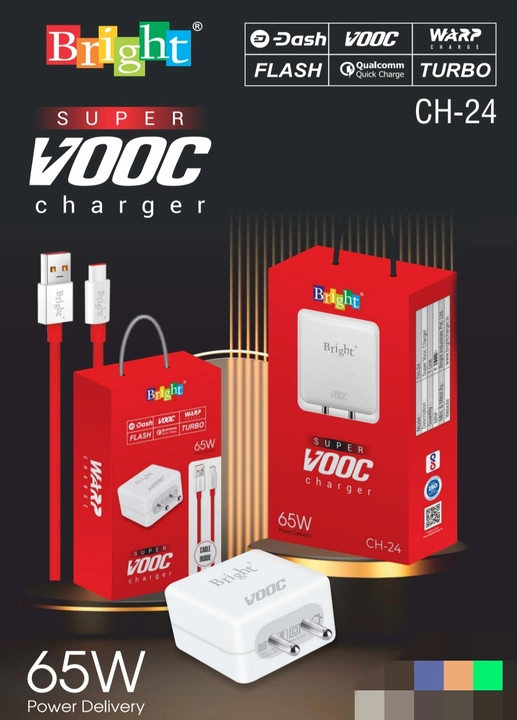  65w charger Power delivery vooc Dash warp Flash Qualcomm turbo  uploaded by Garhwal supplies on 2/8/2023