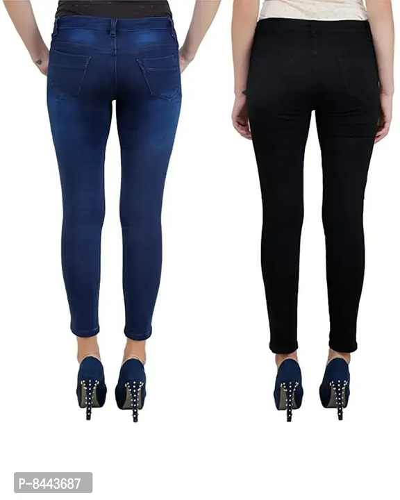 Women Wear Denim Jeans  Pack of 2 cambo uploaded by wholsale market on 2/8/2023