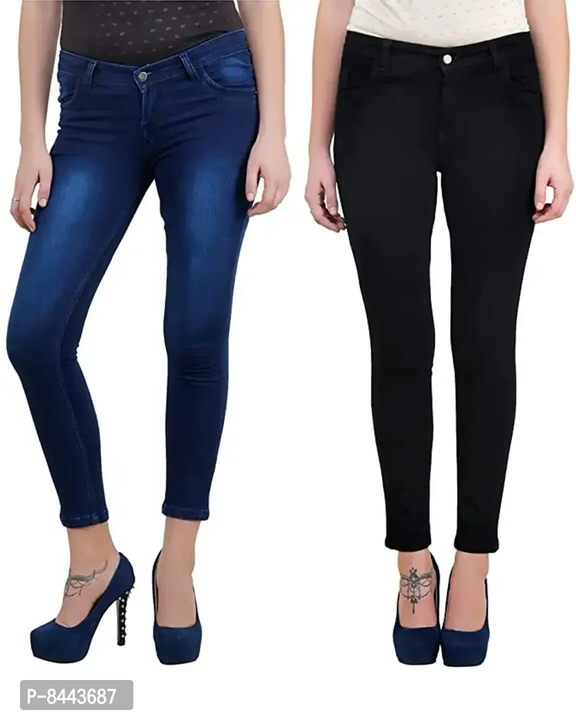 Women Wear Denim Jeans  Pack of 2 cambo uploaded by wholsale market on 2/8/2023
