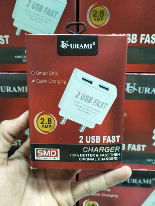 URAMI 2.8 AMP 2USB CHARGER  uploaded by business on 2/8/2023