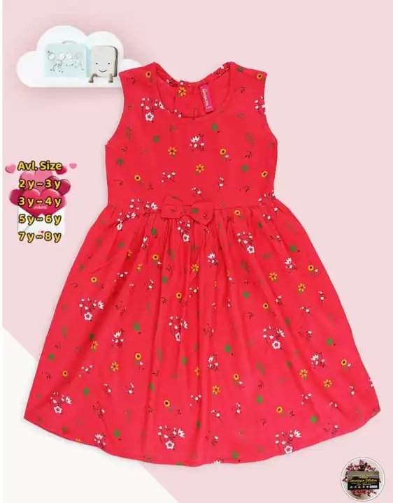 Kids Rayon Dresses & Frocks uploaded by Sowndaryam Collections DS96 on 5/19/2024