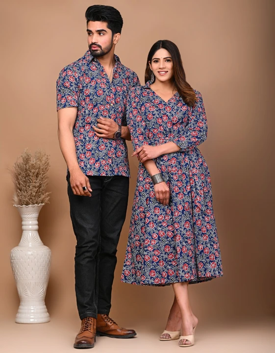 Jaipuri Kurtis, Onepiece, With Umbrella Cut And Mens Shirts* uploaded by Handloom print on 2/8/2023