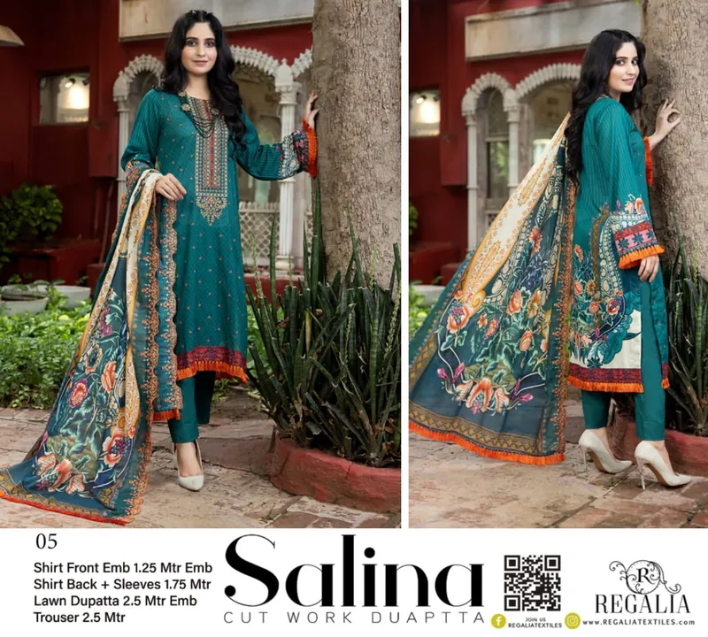 🛑 *CUTWORK LAWN DUPATTA COLLECTION* 🛑

*SALINA BEAUTIFUL EMBROIDERED LAWN COLLECTION WITH CUT WORK uploaded by Roza Fabrics on 2/8/2023